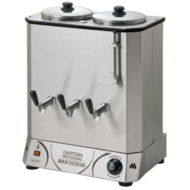 Imagem de Cafeteira Profissional 2 Reservatórios 4 Litros Máquina de Café Elétrica Marchesoni