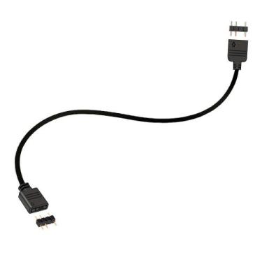 Imagem de Cabo extensor argb 3 pinos 5v - 30cm para fan e fita de led - PC MASTE