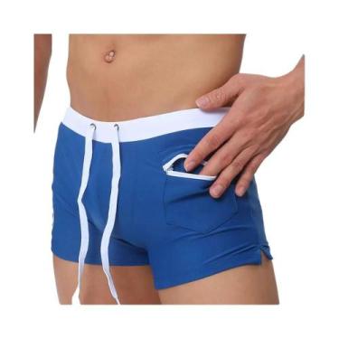 Imagem de Calções de Banho Masculinos Sexy - Cintura Baixa - Marca Aqux, BR-M, A