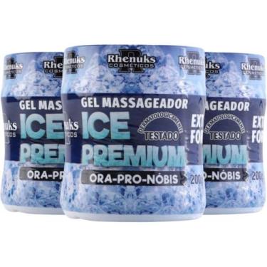 Imagem de Kit 3 Gel Massageador Ice Premium Extra Forte com Ora-Pro-Nóbis - Rhen