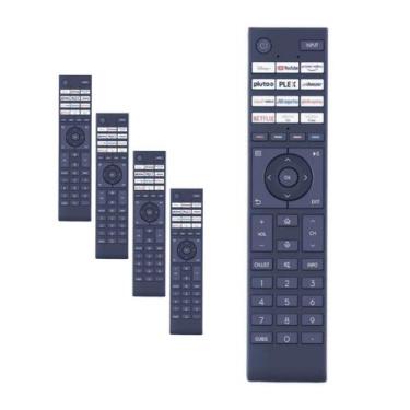 Imagem de Kit 5 Controle Remoto Para Toshiba Smart TV CT95043 CT-95051 - Lelong