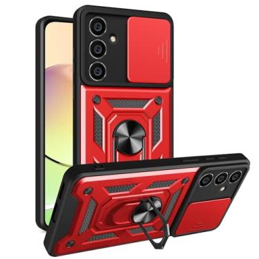 Imagem de Eaglecell - Para Samsung Galaxy A16 5G (SM-A166) - Capa de telefone híbrida premium à prova de choque com capa de lente de câmera - HC vermelho