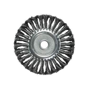 Imagem de Escova Aço Circular Torcido 4" 100mm Furo 7-8" 22mm - Mtx