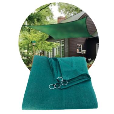 Imagem de Tela Lona Sombrite 90% 7X5 m Shade Toldo Jardim Pergolado Sombra Garagem Quintal(VERDE)