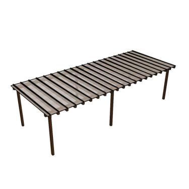 Imagem de Kit Policarbonato Branco 4mm 12,00m X 6,00m - Perfis Naturais