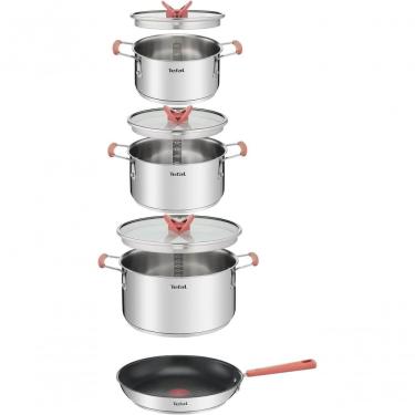 Imagem de Conjunto De 4 Panelas Em Inox Optispace Tefal