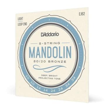Imagem de Encordoamento Para Bandolim D`Addario Leve Ej62 8 Cordas