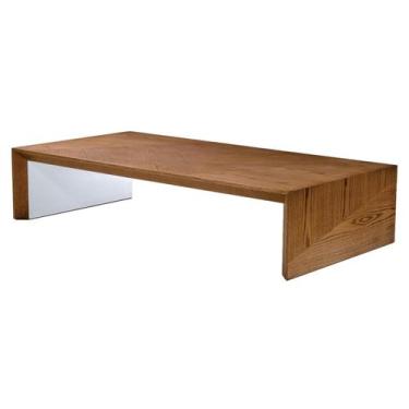 Imagem de Mesa Centro Jou Carvalho Amendoa com Branco Acetinado 1,20 MT (LARG) -