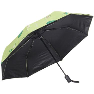 Imagem de Proteja-se, guarda-chuva (Sombrinha), Linha Premium, abertura e fechamento automático, portátil para viagem, 8 varetas, Proteção UV UPF 50+ 99%, perfeito para Chuva e Sol, resistente ao vento, cobre 1 pessoa, Ø 0,95cm, Verde com desenho de abacate