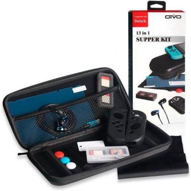 Imagem de Kit Acessório 13 Em 1 Capa Película Fones Nintendo Switch - Oivo