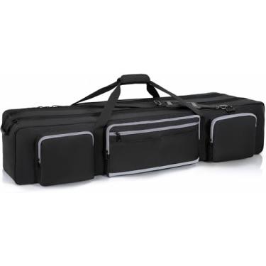 Imagem de IBVIVIC Bolsa De Transporte Resistente Para Tripé Com Divisória Acolchoada, Suporte Luz Zíper Duplo Tripés, Monopés, Suportes Alto-Falantes, Equipamentos, Microfone, Mastro Barraca