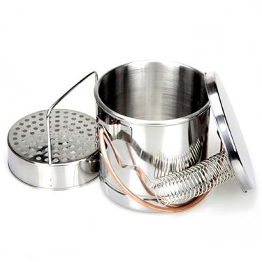 Imagem de Limpador de pincel, ferramenta de limpeza de aço inoxidável, suporte de pincel de pintura a óleo, arruela de pincel de grande capacidade com suporte em espiral, tela removível e tampa para tinta