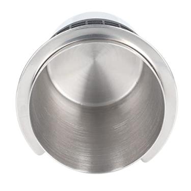 Imagem de Ymiko Copa de Dosagem de café, Aço Inoxidável de café da Dosagem de café Com Copo de Dose de Cafeteira de Copo de Aço Inoxidável Com Capacidade de 120 Ml e um Diâmetro de 58 Mm para (Cor de aço