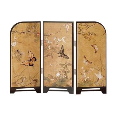 Imagem de Baoblaze Divisória de tela decorativa para mesa, decoração, mini divisória de tela dobrável para sala de estar, escritório, prateleira, armário de entrada, Borboleta