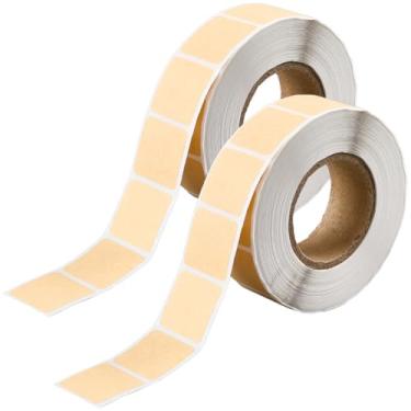 Imagem de CREATCABIN 2000 pçs rolo de adesivos de papel para prática de tiro com arco autoadesivo fita adesiva para papel de papelão silhueta alvos USPSA IPSC IDPA e prática de tiro 2,2 x 2,2 cm marrom