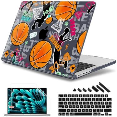 Imagem de May Chen Capa para M4 MacBook Pro 35.6 cm A3112 A3401 Max A3185, M3 A2918 A2992, M2 A2779 M1 A2442, 2024 2023 2022 2021, capa rígida de plástico com capa de teclado, Beisebol para meninos