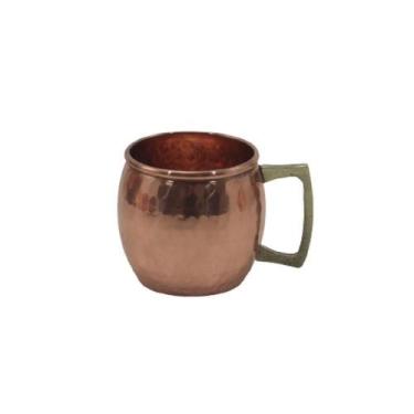 Imagem de Caneca Bojuda Moscow Mule Drinks Cobre Alça Em Bronze 450Ml - METAL AR