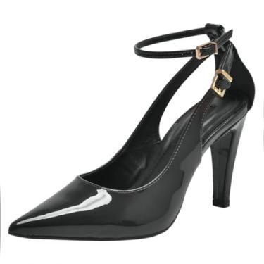 Imagem de Sapato Feminino Scarpin Elegante Conforto Verniz Via Marte