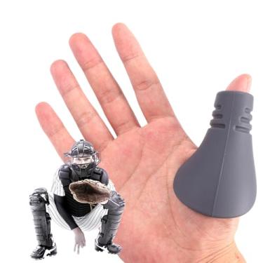 Imagem de Protetor de Polegar para Receptor Beisebol e Softbol, Escudo de Silicone Jovens Acolchoamento Luvas Auxiliar Treinamento Recepção para Redução Picadas e Prevenção Lesões Nas Mãos (Médio)
