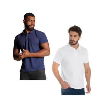 Imagem de Kit 2 Camisas Gola Polo Masculina De Alta Qualidade Linha Premium Não 