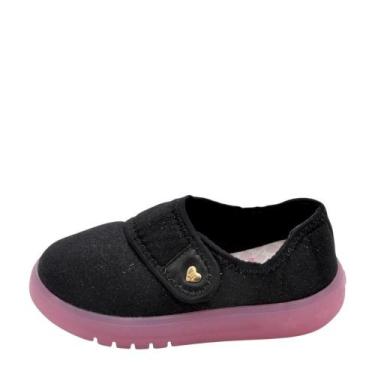 Imagem de Tênis Bebê Molekinha Com Led REF: 2742201 TECIDO GLITTER, Preto, 21