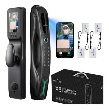 Imagem de Fechadura Digital Biométrica com Vídeo Porteiro e Controle pelo Celula