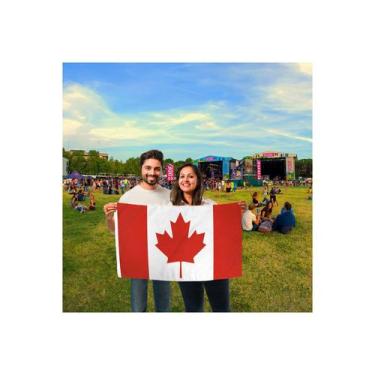 Imagem de Bandeira do Canadá 150cm x 90cm Poliéster de alta qualidade - Lightbek