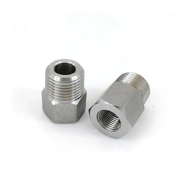 Imagem de M20 M27 1/5.1 cm 3/10.2 cm 2.5 cm NPT fêmea para macho redutor de bucha sextavada SUS304 conector de encaixe de tubo de aço inoxidável (1 NPT para 1 BSPT)