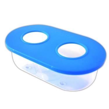 Imagem de Comedouro Pequeno 2 Furos InjetFour - Diversas cores - Azul, Azul