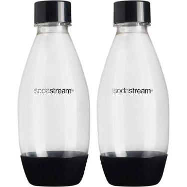 Imagem de Kit 2 Garrafas Plásticas 500Ml Pretas Sodastream