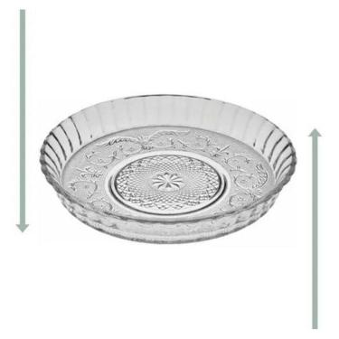 Imagem de Prato Para Bolo Pudim Com Borda 30Cm Kig Glassware