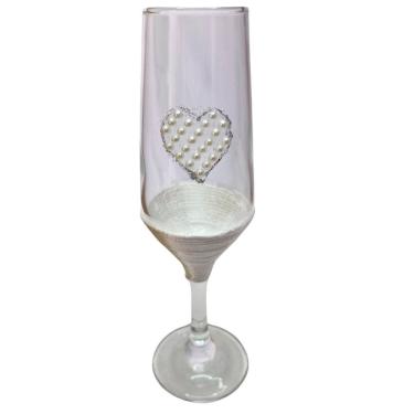 Imagem de Taça Vidro Casamento Noivos Presente Amor