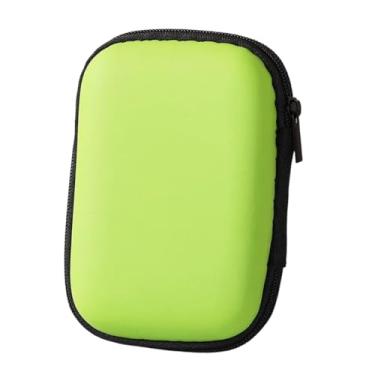 Imagem de Capa de fone de ouvido mini portátil, estojo de transporte portátil de EVA (EVA), bolsa de armazenamento de viagem para tampões de ouvido - verde