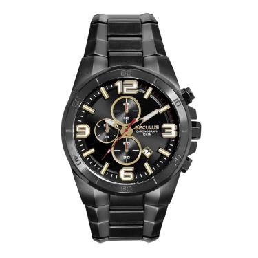 Imagem de Relógio Seculus Masculino Ref: 44318gpsvpa3 Cronógrafo Black
