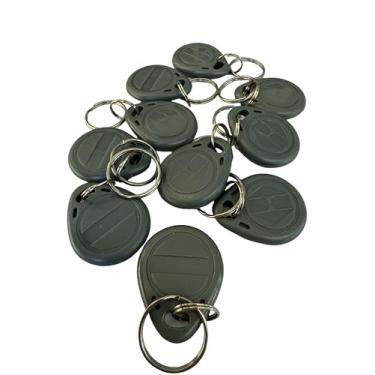 Imagem de YARONGTECH Etiqueta de cartão de identificação de proximidade RFID 125kHz gravável T5577 universal (pacote com 10) (cinza)