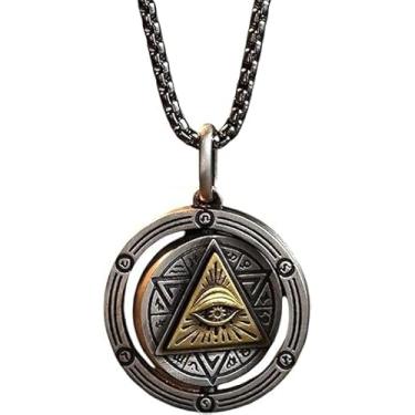 Imagem de Colar Olho de Hórus de Aço Inoxidável Novo para Chegada Antigo Faraó Egípcio Padroeiro Pingente de Amuleto para Moda Feminina Com Acessórios Para Você Presente Criativo, Medium, Aço inoxidável, Sem