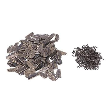 Imagem de Dobradiças de caixa mini portátil, resistente à corrosão, durável, folha de ferro, dobradiça de caixa de madeira para diy, caixa de madeira, caixa de joias, casa de boneca, 100