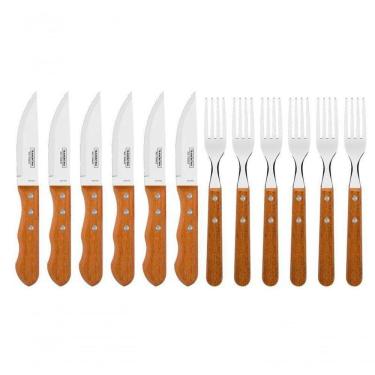 Imagem de Jogo Churrasco Jumbo Inox 12 Peças Tramontina