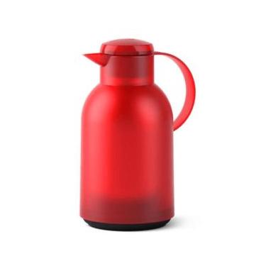 Imagem de Garrafa Térmica de 1,5 Litros Quick Press Samba Emsa Vermelha