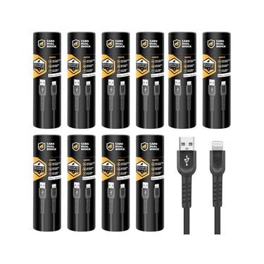 Imagem de Cabo Dual Shock Lightning / USB A - Preto - 1,2m - no Atacado - Caixa Fechada 10 Unidad...