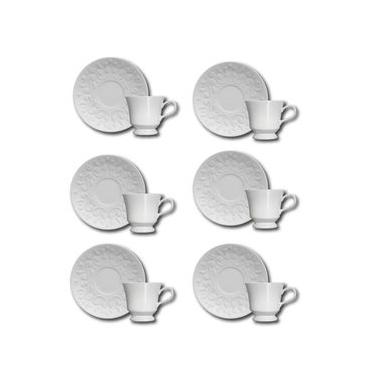 Imagem de Conjunto de Xícaras para Café Germer Tassel em Porcelana 80 ml – 6 Peças