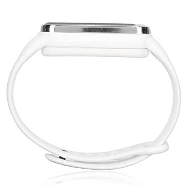 Imagem de SUNGOOYUE Relógio Esportivo Digital Com Display LED, Bateria Recarregável, Formato 12/24 Horas, Material ABS, Pulseira Ajustável, Tempo de Trabalho de 7 Dias (Branco)