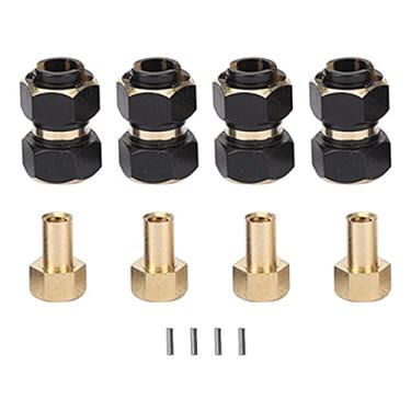 Imagem de Ainoli 4 PCS RC Hex Hub 10mm Rodas de latão Hex Hub Extension Adaptador de unidade hexagonal para 1/18 RC Crawler