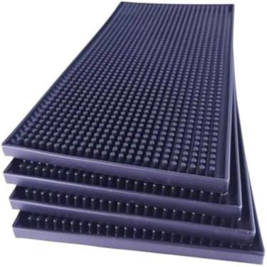 Imagem de Tapete escorredor flexivel, silicone, cozinha, utensilios, loucas, pratos, copos, compacto,resistente