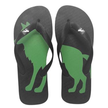 Imagem de Chinelo Acostamento Masculino Casual Estampa Lobo 320829006 Cor:;Tamanho:45/46;Gênero:Homem-Masculino