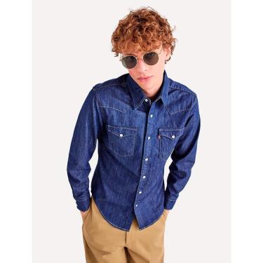 Imagem de Camisa Levis Masculina Jeans Classic Western Standart Médio-Masculino
