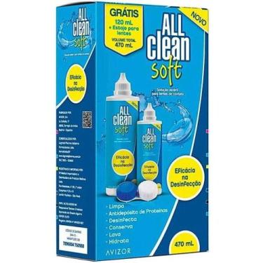 Imagem de All clean soft 6 em 1 solução para lentes com 470ml - AVIZOR