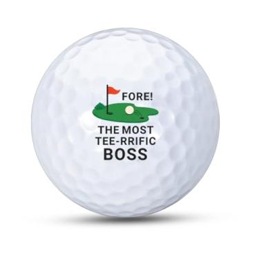 Imagem de Boo Basket Stuffers Presentes de golfe para chefes homens mulheres chefes presentes de dia para mulheres homens obrigado bola de golfe para gerente líder supervisor apreciação mentor engraçado