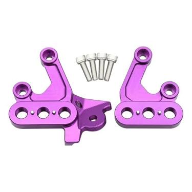Imagem de Para Surron Light Bee X & S para Segway Electric Motorcycle Pegs Suporte de fixação Suporte de pedal (roxo)