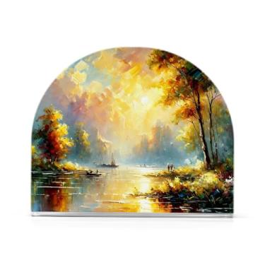 Imagem de Golden Lake – Suporte de guardanapo amarelo, armazenamento de guardanapos de papel, pacote com 2, porta-guardanapos de restaurante